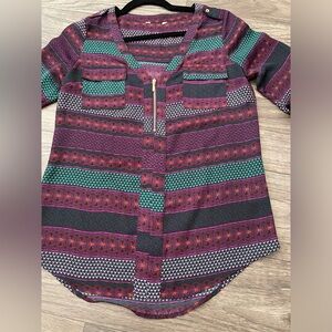 Women’s medium small long sleeve blouse